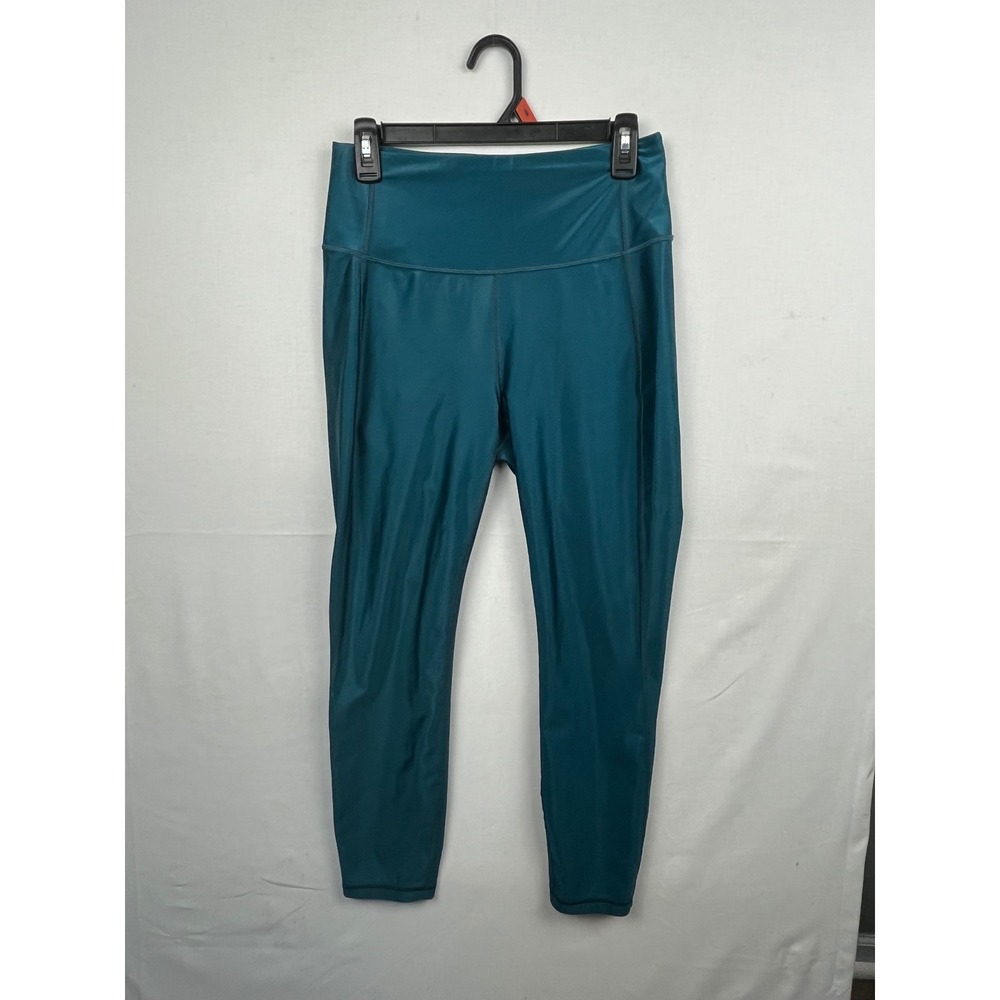 All in Motion Leggings Womens Small High Rise 7/8 Active‎ Tights Teal Blue